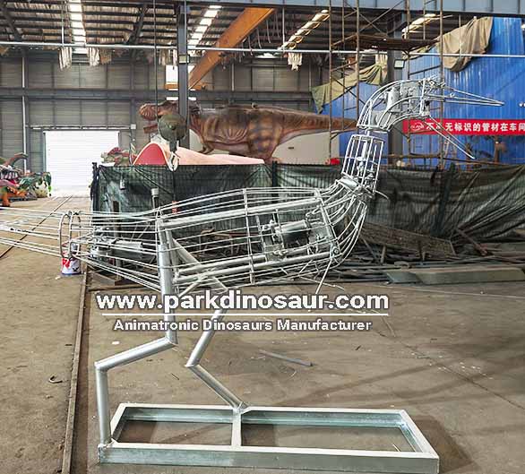 Fully Animatronic Dinosaur Exhibits Velociraptor inside steel.jpg