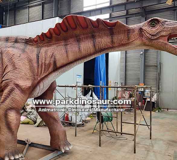 Dinossauros robóticos animatrônicos do Jurassic Park para parque de diversões - Produção - 05