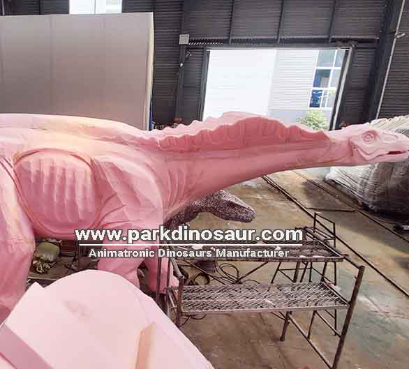 Dinossauros robóticos animatrônicos do Jurassic Park para parque de diversões - Produção