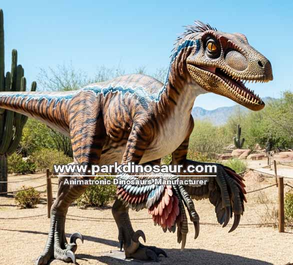 Άγαλμα δεινοσαύρου Velociraptor του Jurassic World animatronics