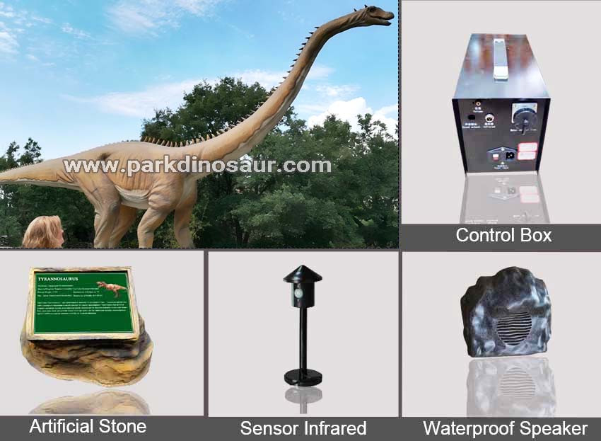 Реалистичные уличные динозавры с длинной шеей от компании Dinosaur Company Accessories.