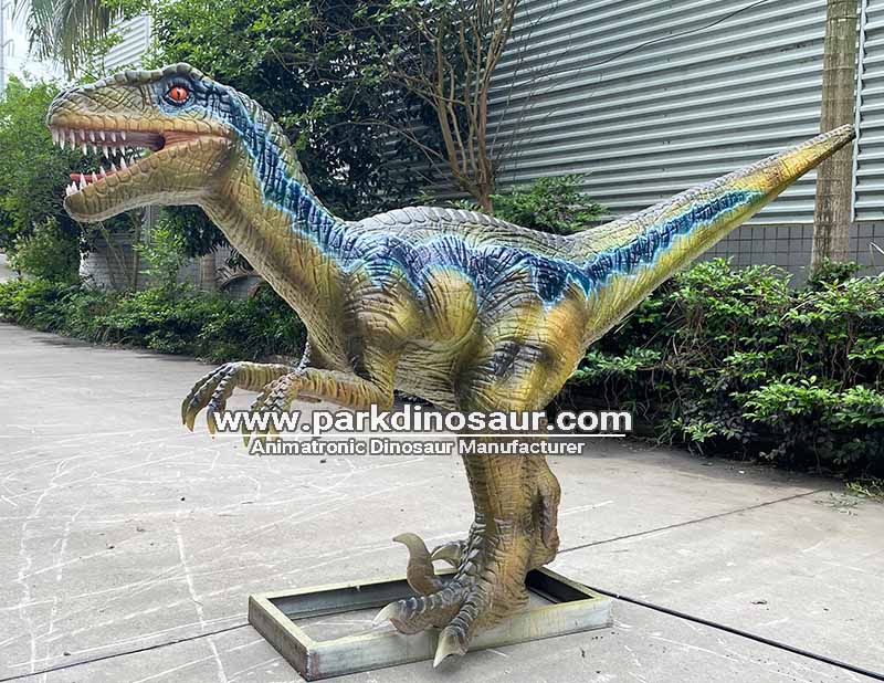 Dekoracja parku rozrywki Realistyczny animatronik Velociraptor w naturalnej wielkości