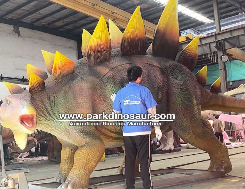 Zigong Chiny Gigantyczne dinozaury naturalnej wielkości Stegozaur na sprzedaż