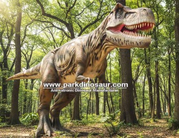 Duży dinozaur mięsożerny, realistyczny model jurajskiego T-Rexa do parku rozrywki
