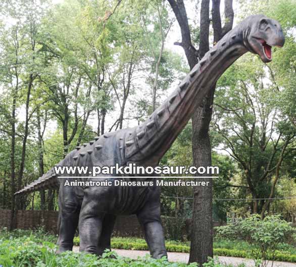 Dinossauro animatrônico gigante com pescoço comprido para parque temático-04