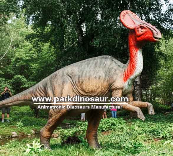 Interactieve dinosaurustentoonstelling Olorotitan met door sensoren geactiveerde bewegingen-05