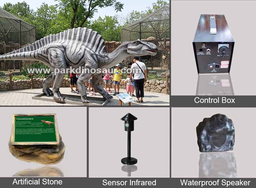 dinosaur model manufacturer produce Realistic interactive dinosaur life size dino Ouranosaurus accessories