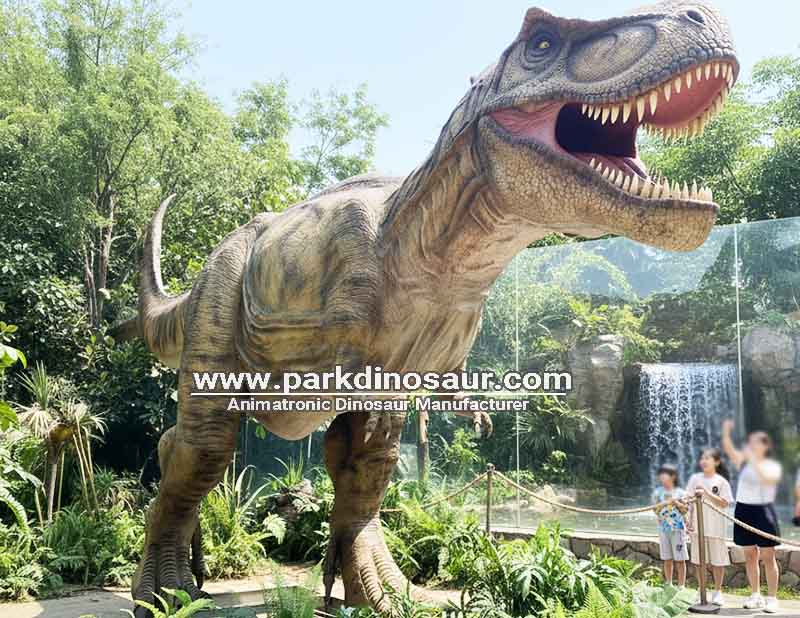 Customizable Large-scale T-Rex Dinosaur Sculptures for Jurassic-themed Zones