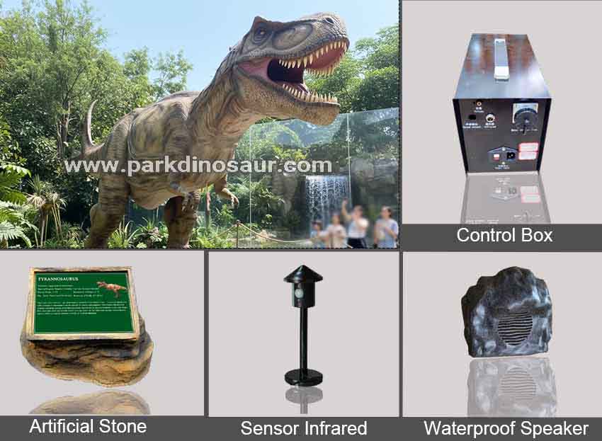 Jurassic‑themed zones integrate large‑scale dinosaur sculptures Trex accessories