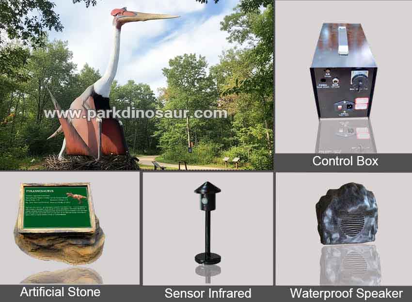 Amusement Park Realistic Dinosaur Quetzalcoatlus-Accessories