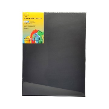 280gsm Black Cotton Stretched Canvas