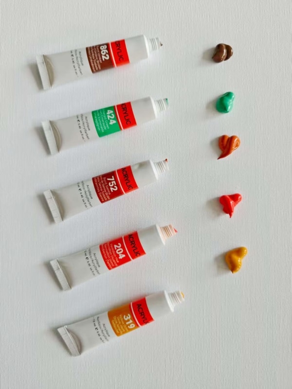 6ml & 12ml Studio Quality Acrylic Paint Set detail
