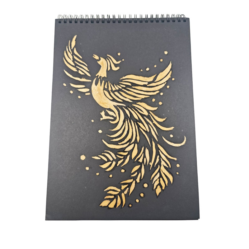Black Paper Sketchbook 180GSM Drawing Pad for Colored Pencil, Oil Pastel, Ink (4).jpg