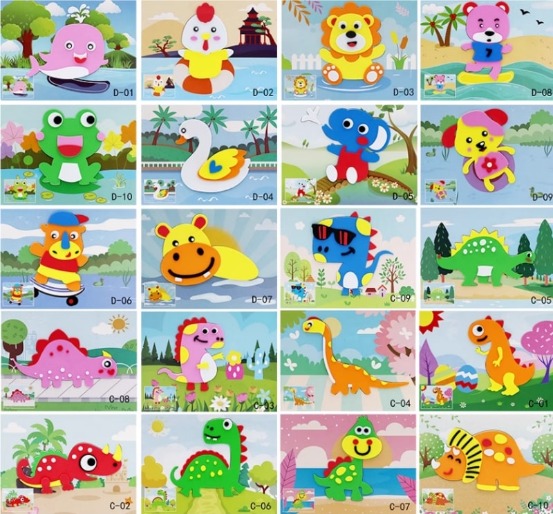 Color EVA Foam for Children Handcraft detail