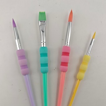 Colorful Kids Painting Brush Nylon Hair