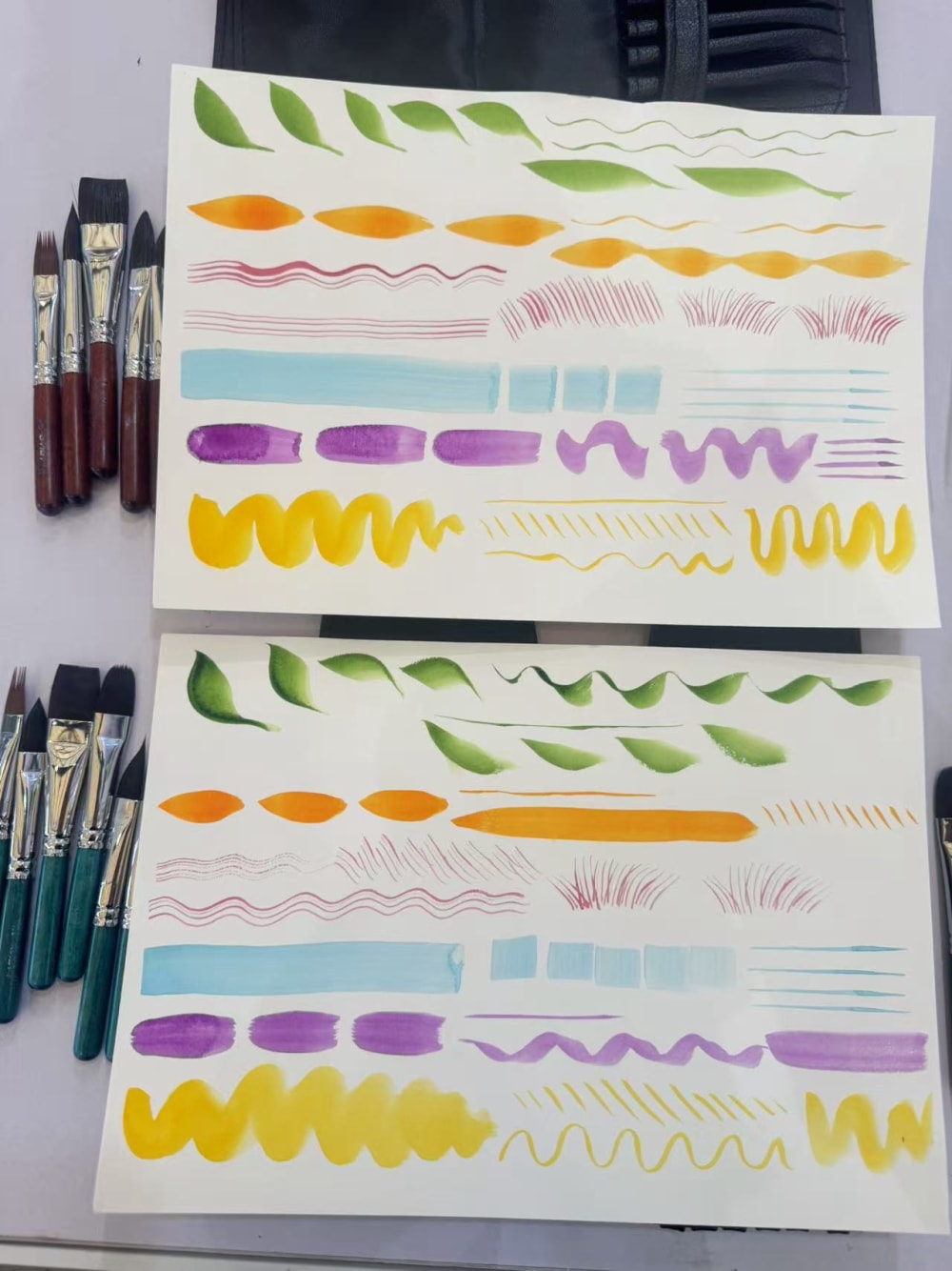 Professional Pocket Brush Set Squirrel Hair Mixed