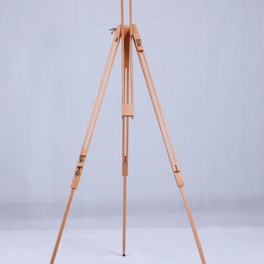 Tripod Foldable Easel Height Adjustable Large Beech Wood Painting Easel (2).jpg