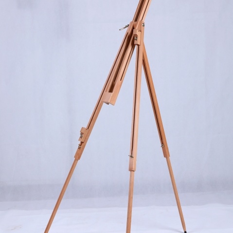 Tripod Foldable Easel Height Adjustable Large Beech Wood Painting Easel (6).jpg