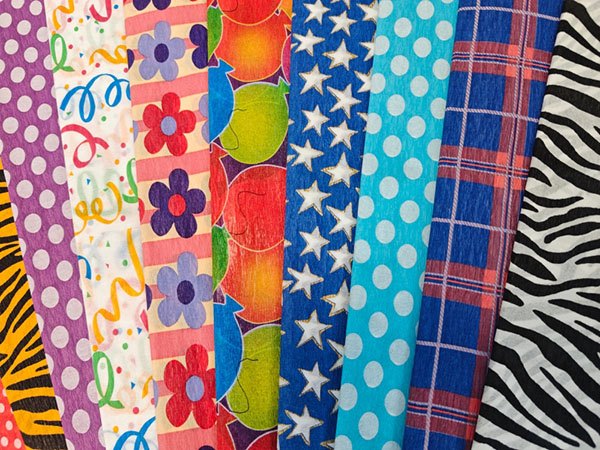 Printed Crepe Paper