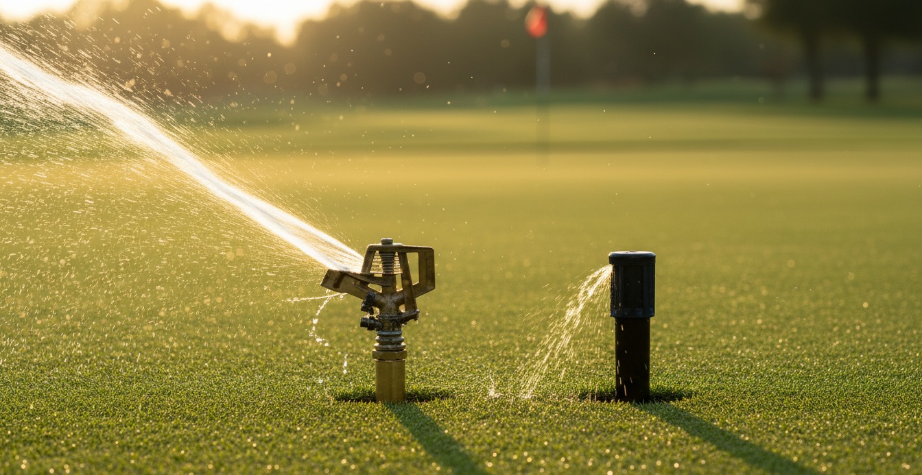 Golf Course Sprinkler System Parts: Gear Drive vs Impact Coverage Patterns for Fairway, Tee, and Green Zones