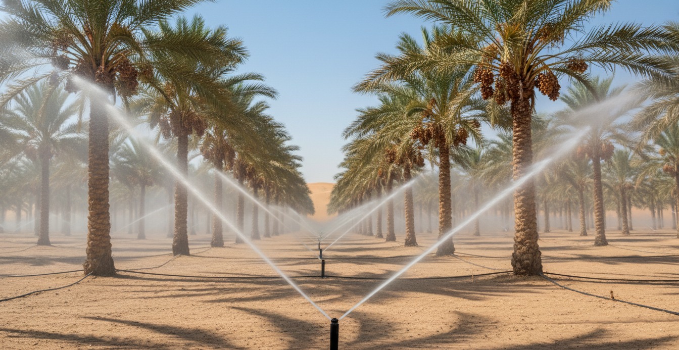 Saudi Arabian Date Farms Select Commercial Gear Drive Sprinklers for Pivot Irrigation