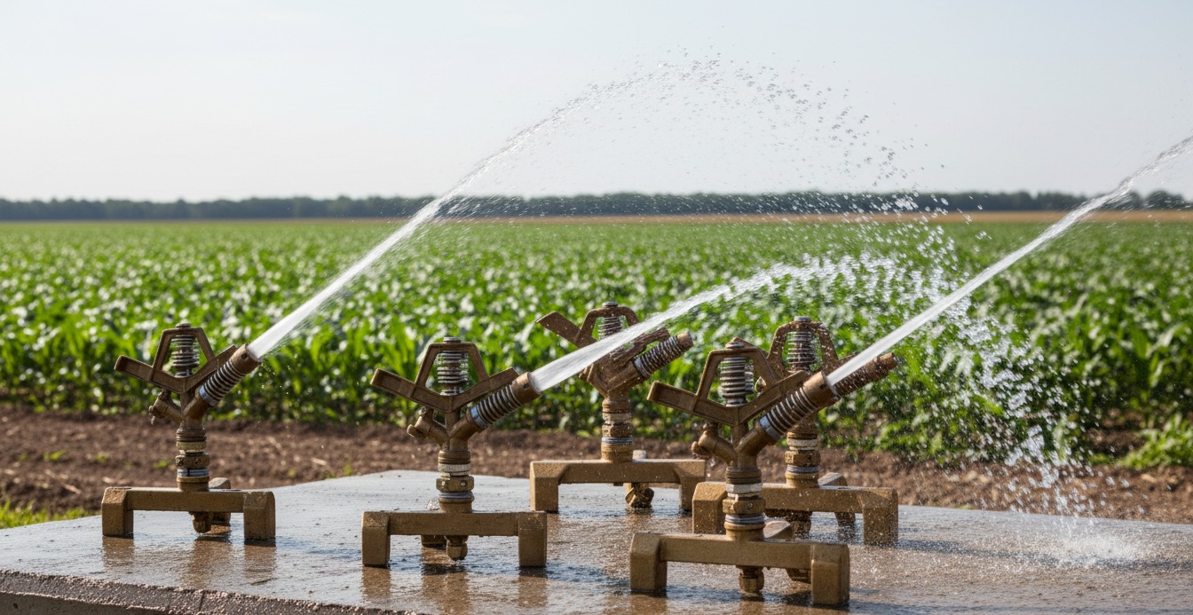 Brass Impact Sprinklers for Commercial Agriculture: Bronze Construction, Heavy-Duty Spring Mechanism, and OEM Programs for Farm Equipment Distributors