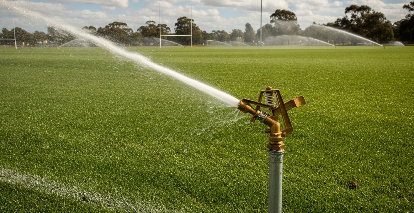 Why Australian Turf Managers Choose Brass Impact Sprinklers Over Plastic in High-Wind Sports Fields