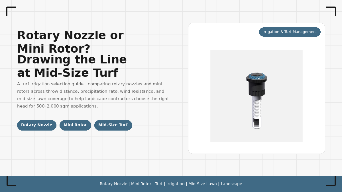 Rotary Nozzle or Mini Rotor? Drawing the Line at Mid-Size Turf