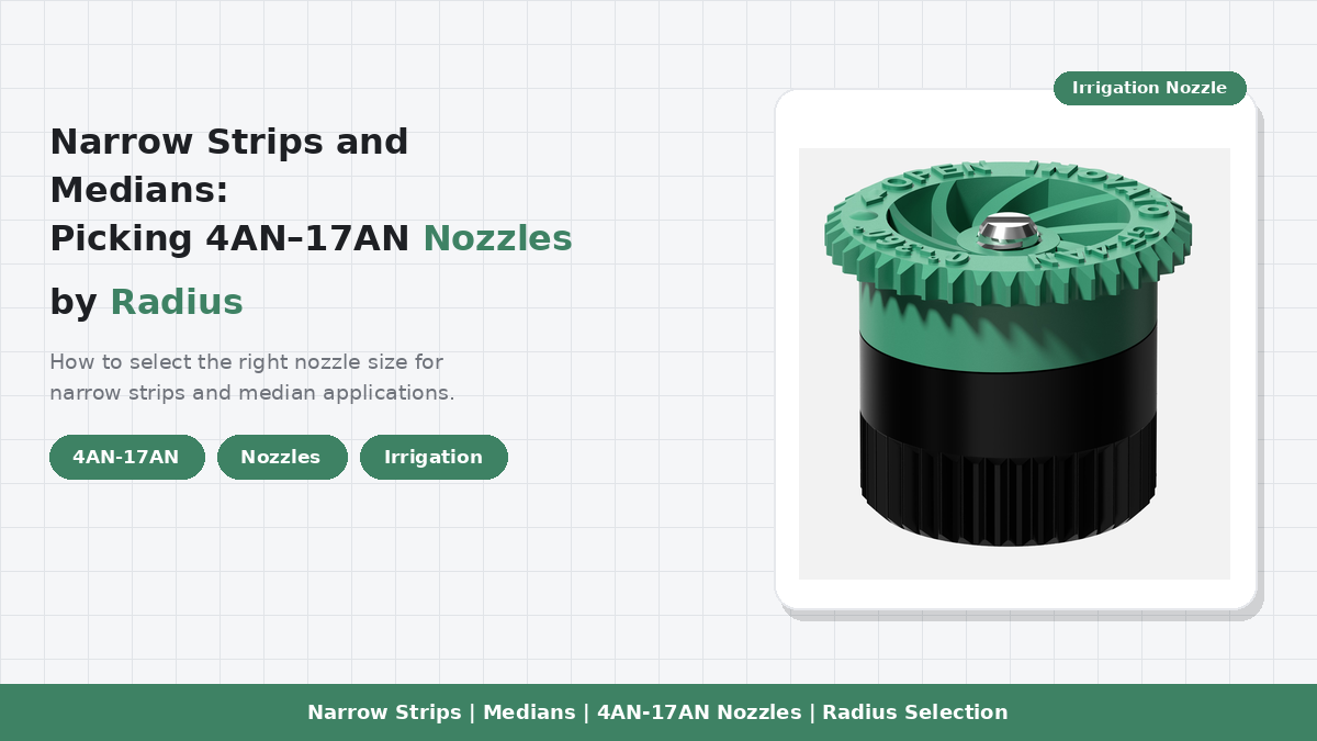 Narrow Strips and Medians: Picking 4AN–17AN Nozzles by Radius