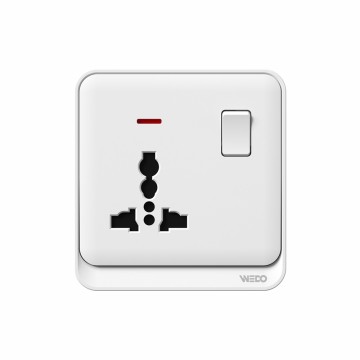 3Pin MF Switched Socket With Light