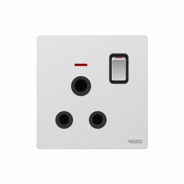 15A Switched Socket With light