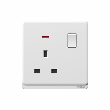13A Switched Socket With light