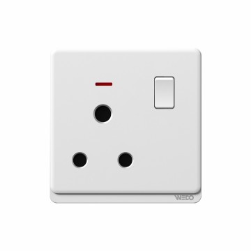 15A Switched Socket With light