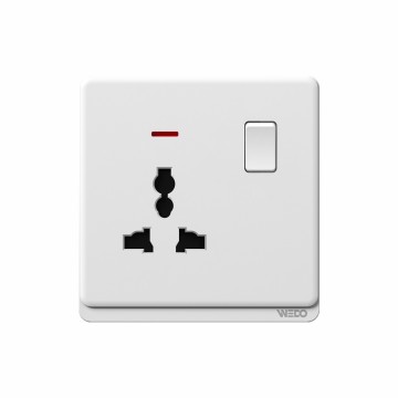 3Pin MF Switched Socket With Light