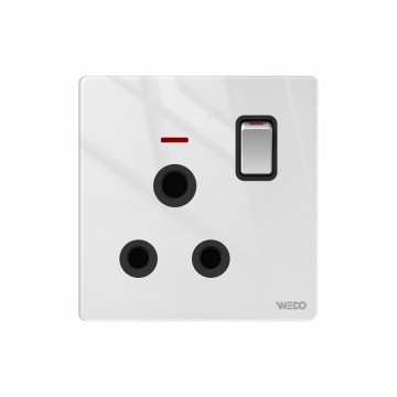 15A Switched Socket With light