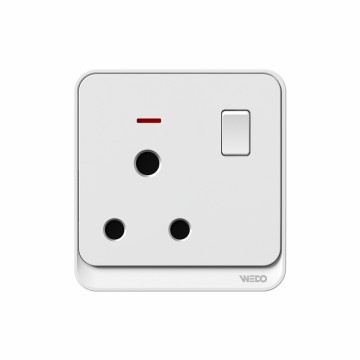 15A Switched Socket With light