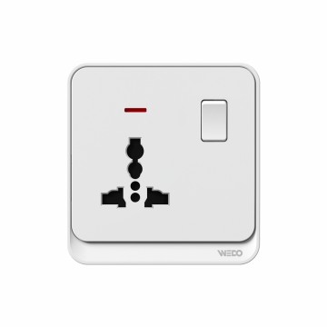 3Pin MF Switched Socket With Light