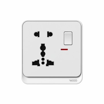 5Pin MF Switched Socket With Light
