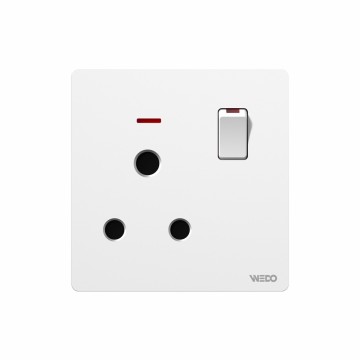 15A Switched Socket With light