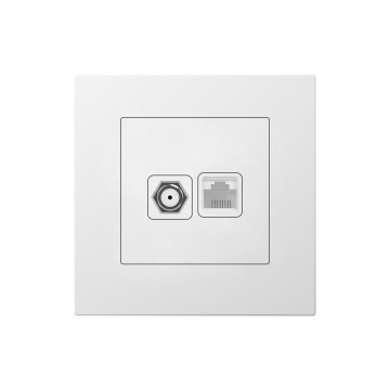 E3 Tel+SATV Socket/Computer Data+SATV Socket