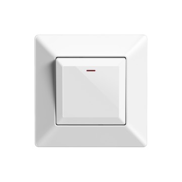 E6 1 Gang 1 way switch with light/1 Gang 2 way switch with light