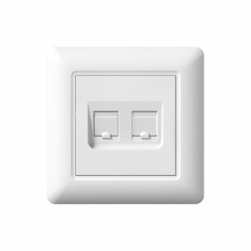 O6 Double telephone socket/Double computer socket/telephone +computersocket