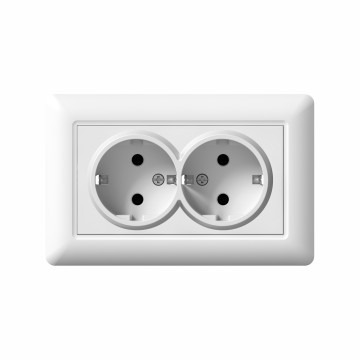 O6 Double German socket(short)