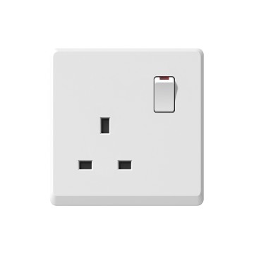 A17 13A switch socket with neon (single pole)/13A switch socket with neon(double pole)