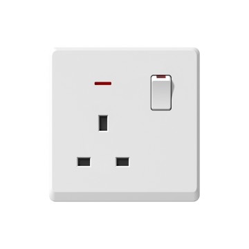 A17 13A switch socket with neon (single pole)/13A switch socket with neon (double pole)