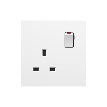 A10 Square 13A switch socket (single pole)/13A switch socket (double pole)