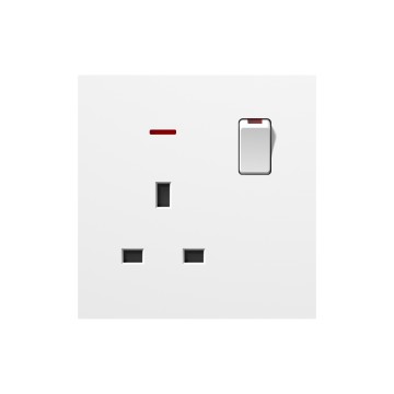 A10 Square 13A switch socketwith neon (single pole)/13A switch socketwith neon (double pole)