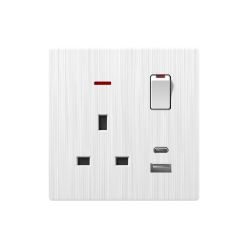 A11 13Aswitch socket+TypeA+Cwith neon (single pole)/13Aswitch socket+TypeA+Cwith neon (double pole)