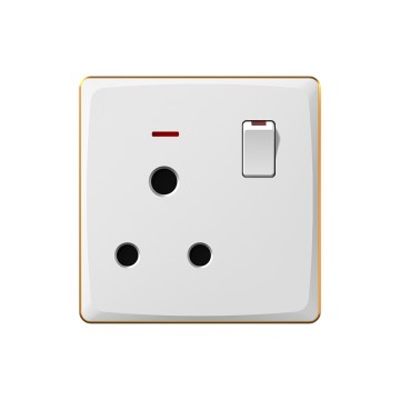 A21 15A switch socket with neon
