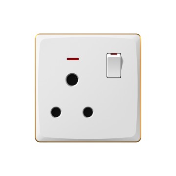 A21 15A switch socket with neon